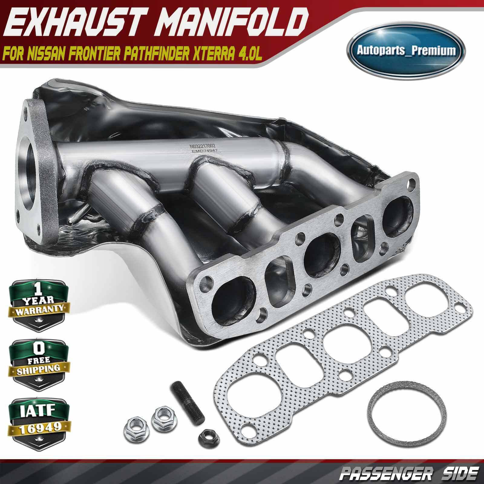 Right Exhaust Manifold w/ Gasket Kit for Nissan Frontier Pathfinder Xterra 4.0L