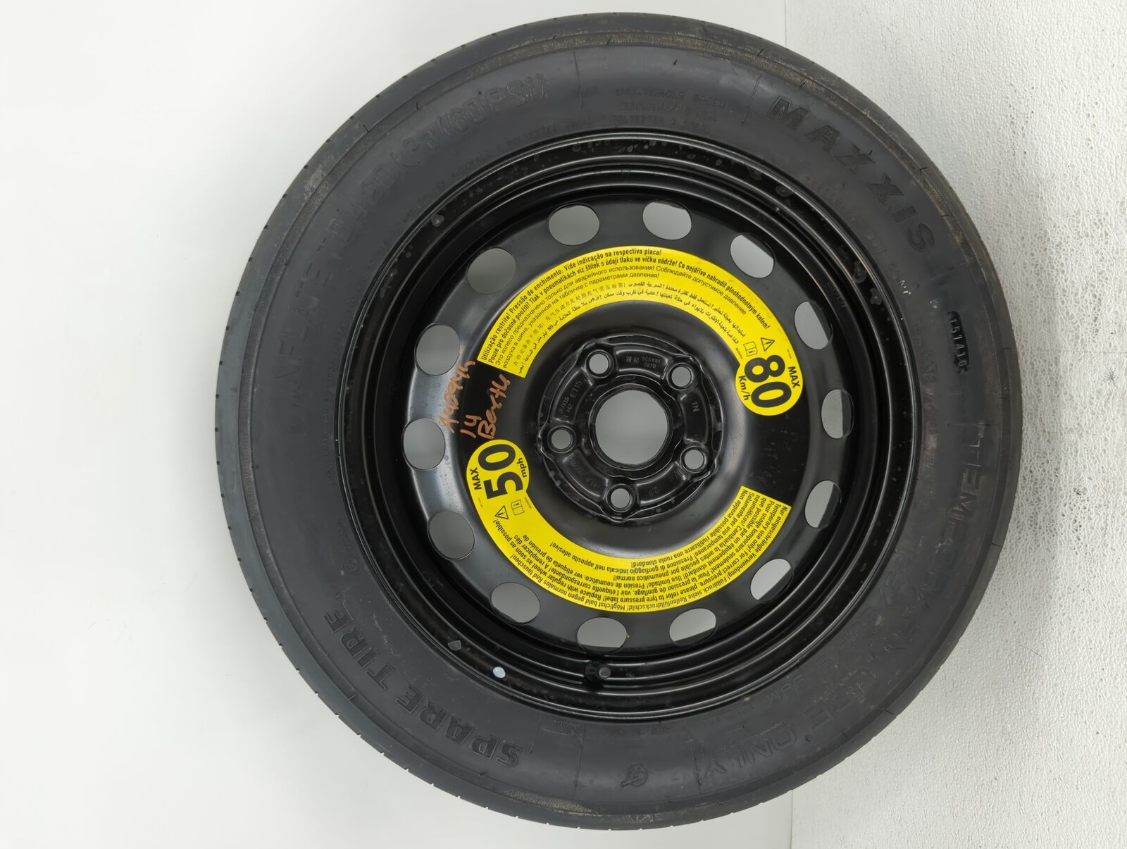 2012-2019 Volkswagen Beetle Spare Donut Tire Wheel Rim Oem A7SCV