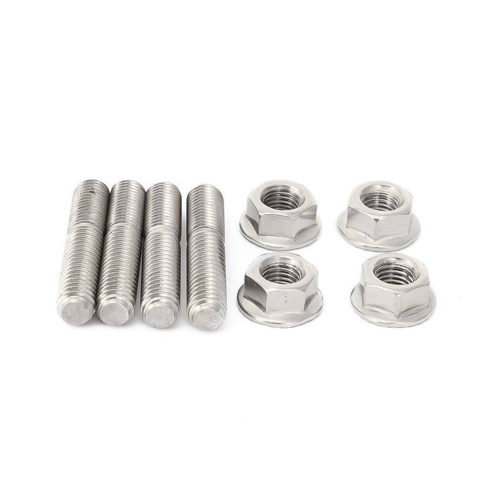 4X Exhaust Manifold Stud Nuts For Harley Dyna Sportster 1200 883 Softail Touring