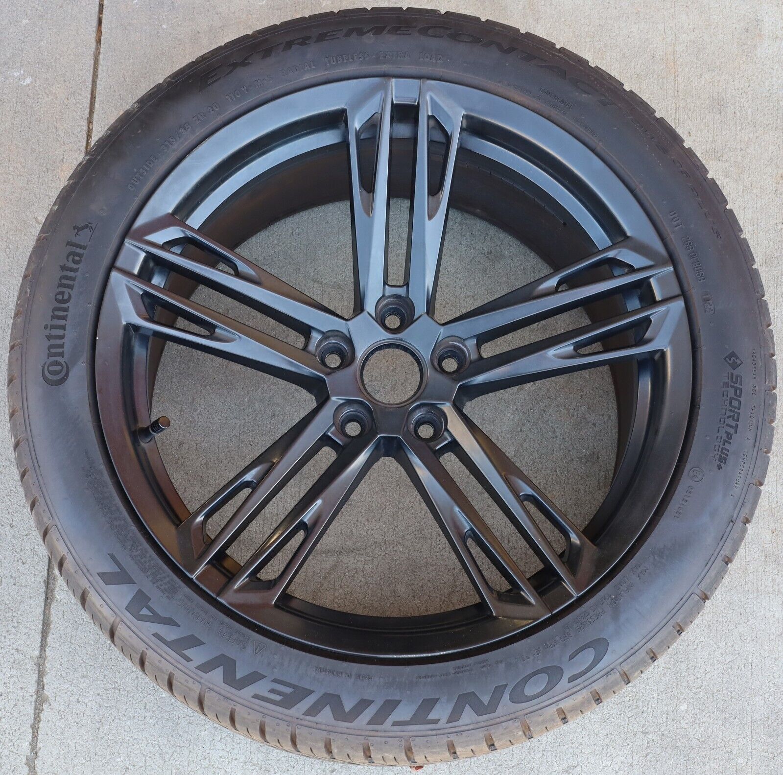 2016-2024 Camaro SS 1LE Style Reproduction 20x11 Rear Satin Black Wheel Rim Tire