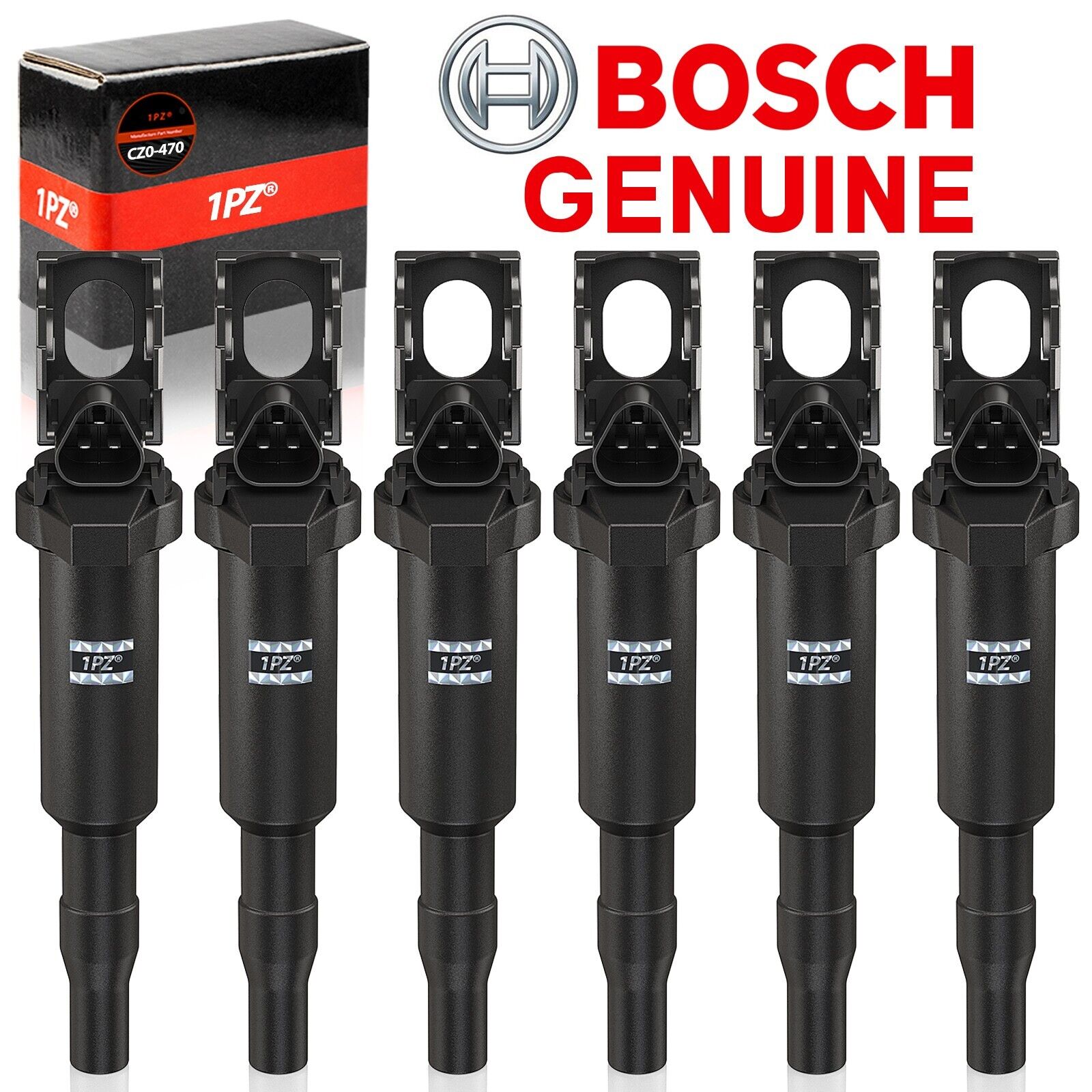6x ignition coil 0221504470 For Bosch BMW 325i 328i 335 525 528 530 535 X3 X5 X6