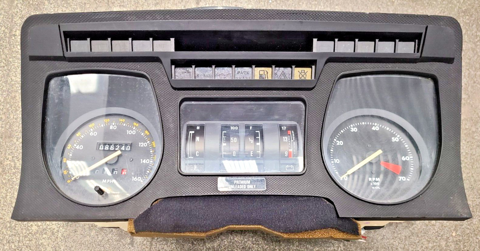 1981-1991 Jaguar XJS HE V12 Speedometer Cluster 86K miles OEM