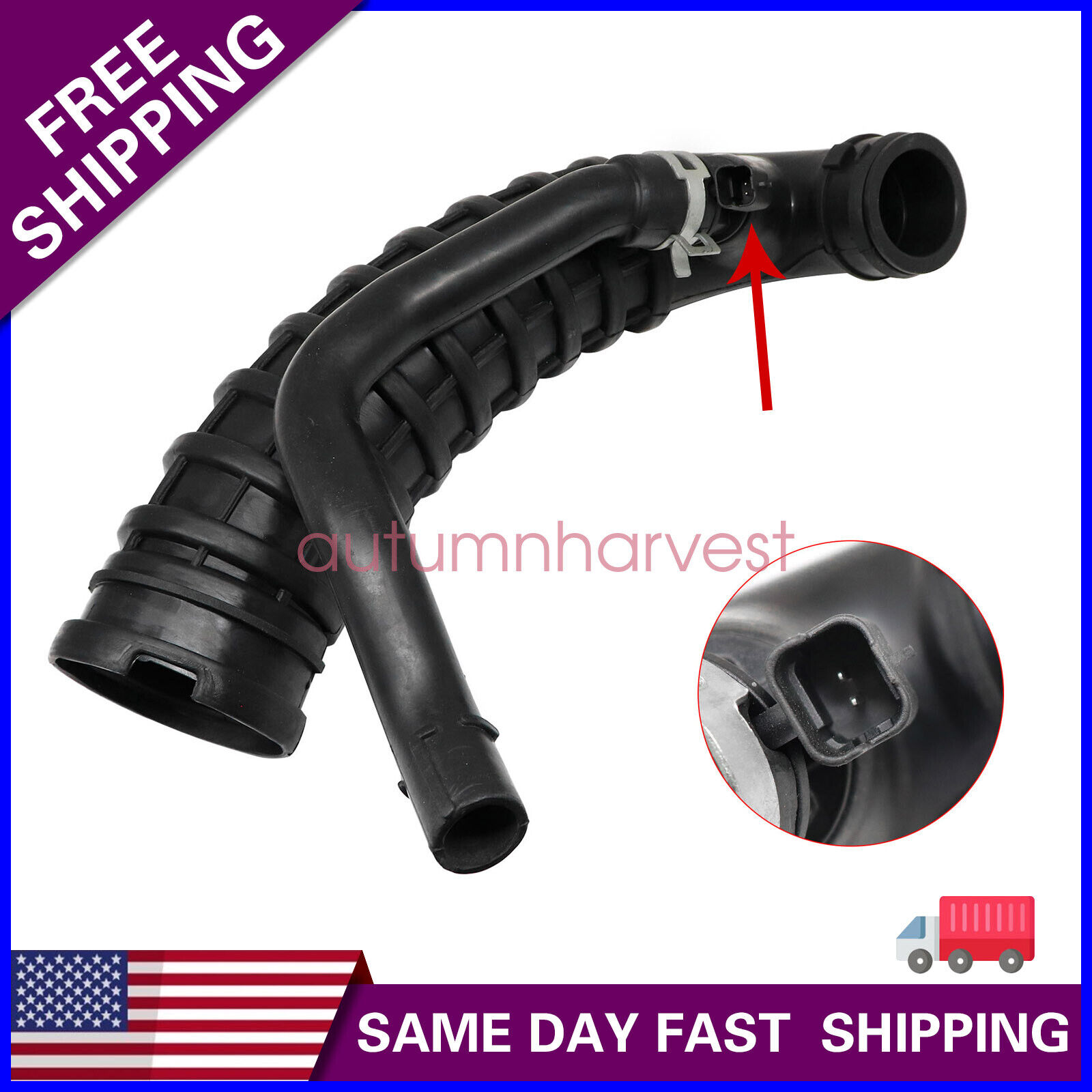 Air Intake Boot to Turbocharger for 07-10 Mini Cooper S R55 R56 R57 13717555784