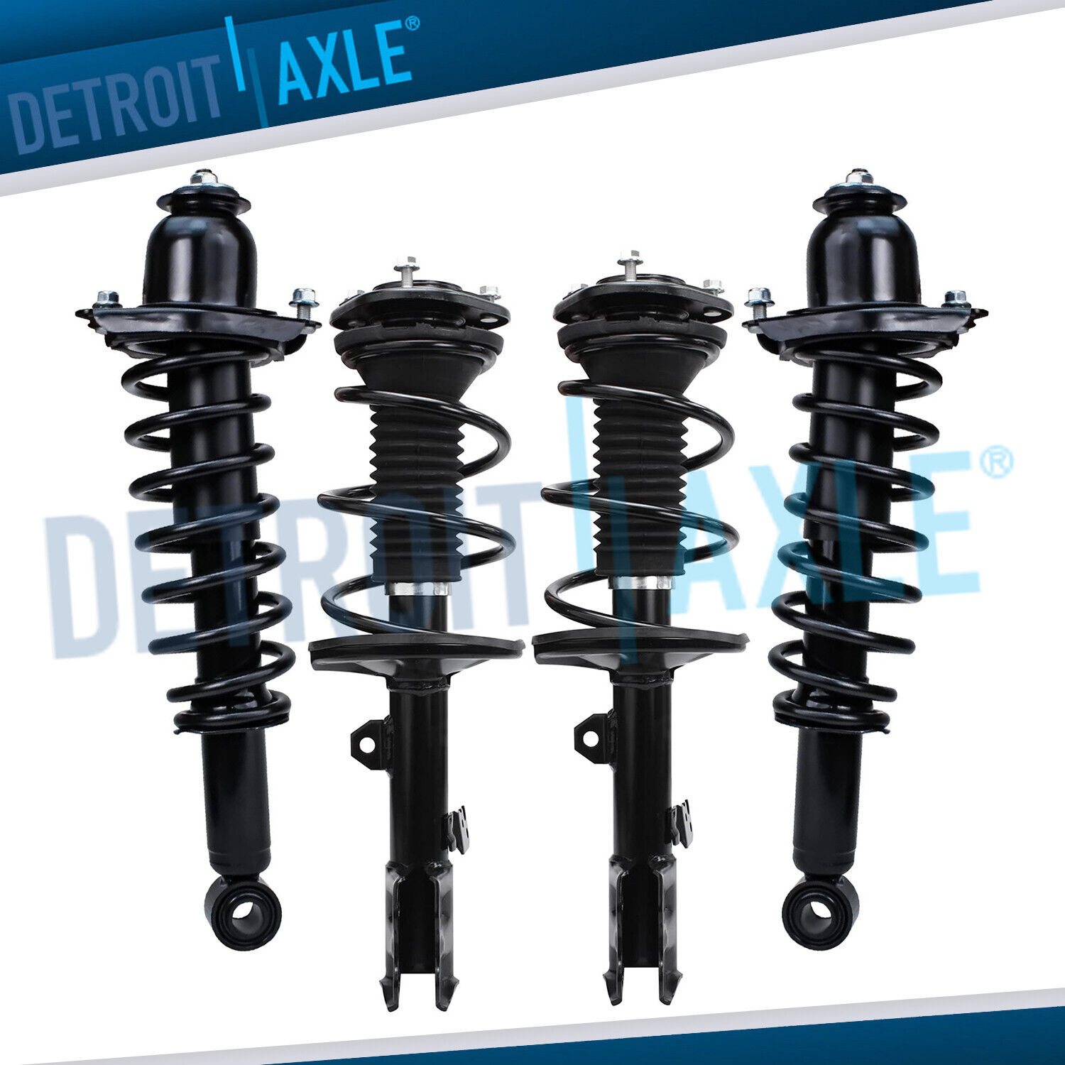 4pc Front and Rear Struts w/Coil Springs for 2011 2012 2013 Toyota Corolla 1.8L