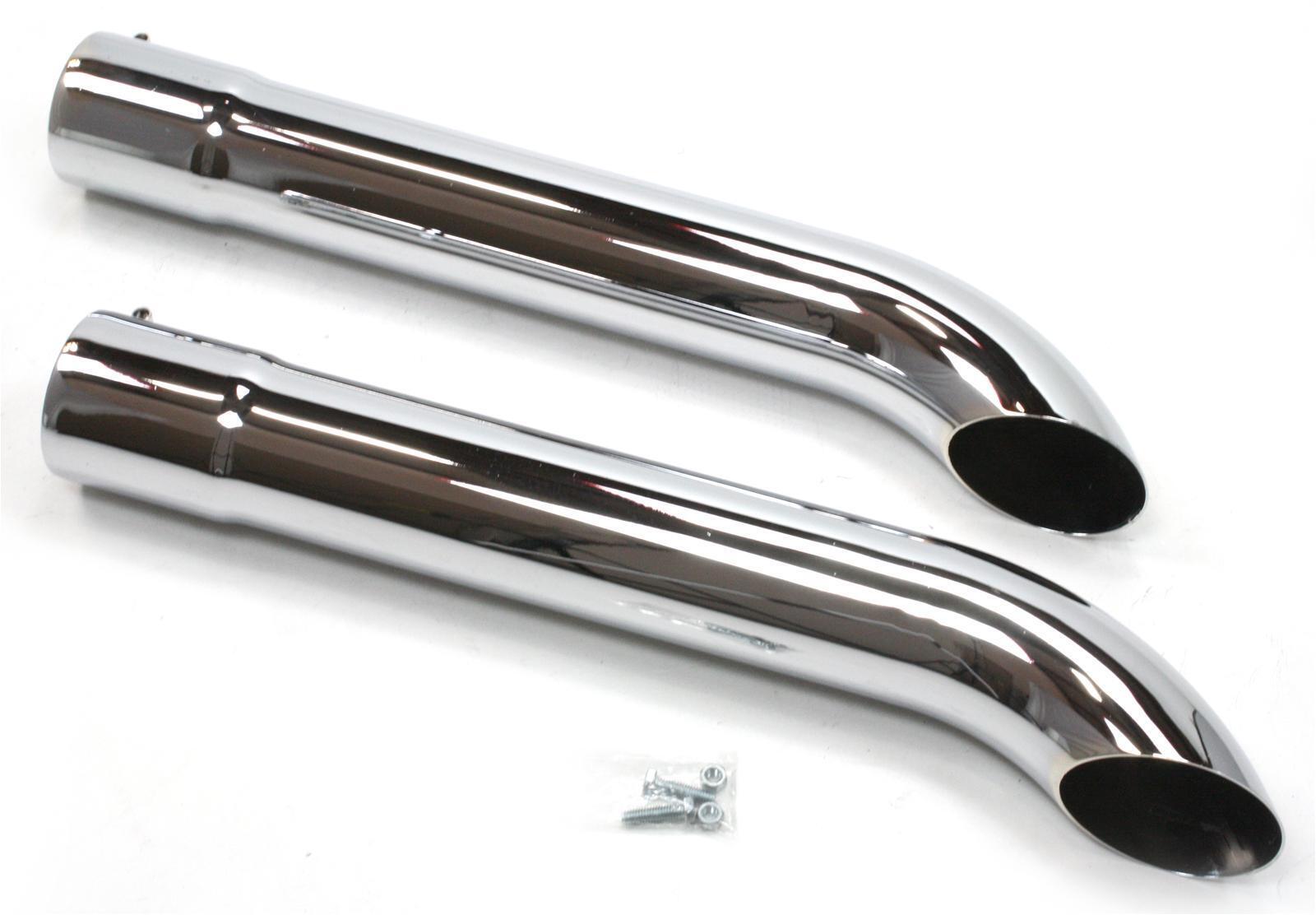 Patriot Exhaust Side Pipe Turnout Muffler Steel Chrome 3.5