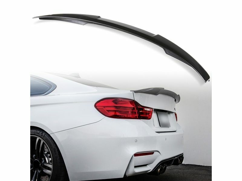 4D Carbon Fiber Look ABS Trunk Spoiler For BMW F82 M4 Coupe V Style