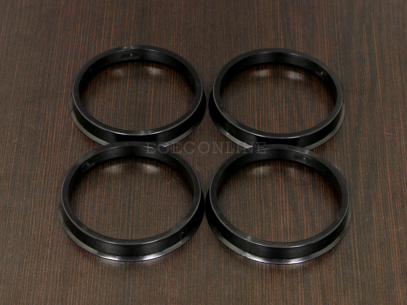 (4) Plastic Black Hub Centric Rings Hubrings 87.1mm Hub & 106.1mm Wheel (87-106)