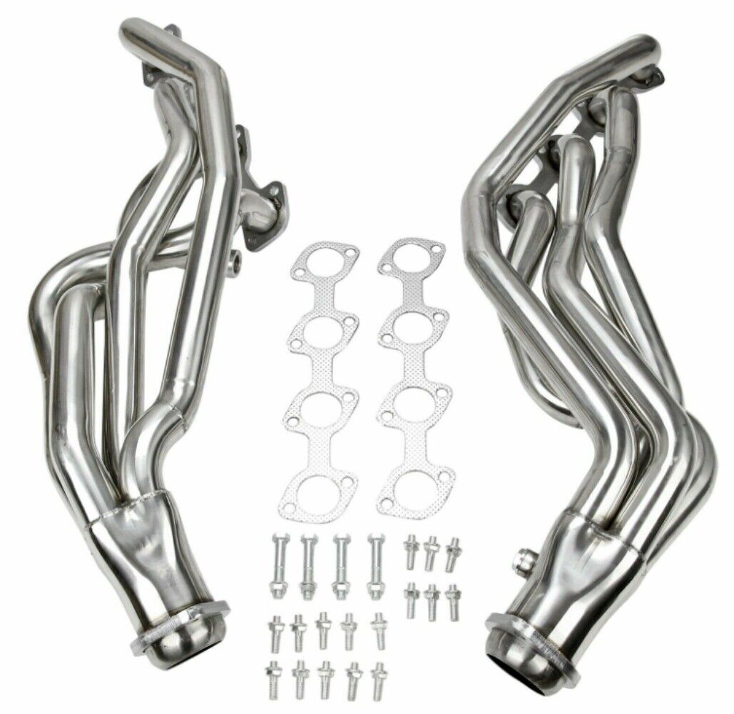 1Pair Exhaust Manifold Headers FOR 96-04 Ford Mustang Gt 4.6L V8 Stainless Steel