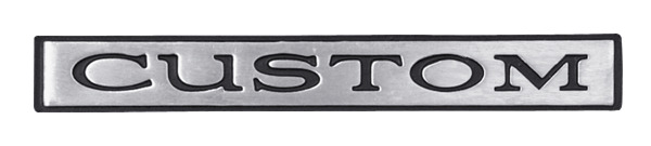 8790925 1970 1971 1972  Skylark Custom Rear quarter panel emblem. CUSTOM   YR1 