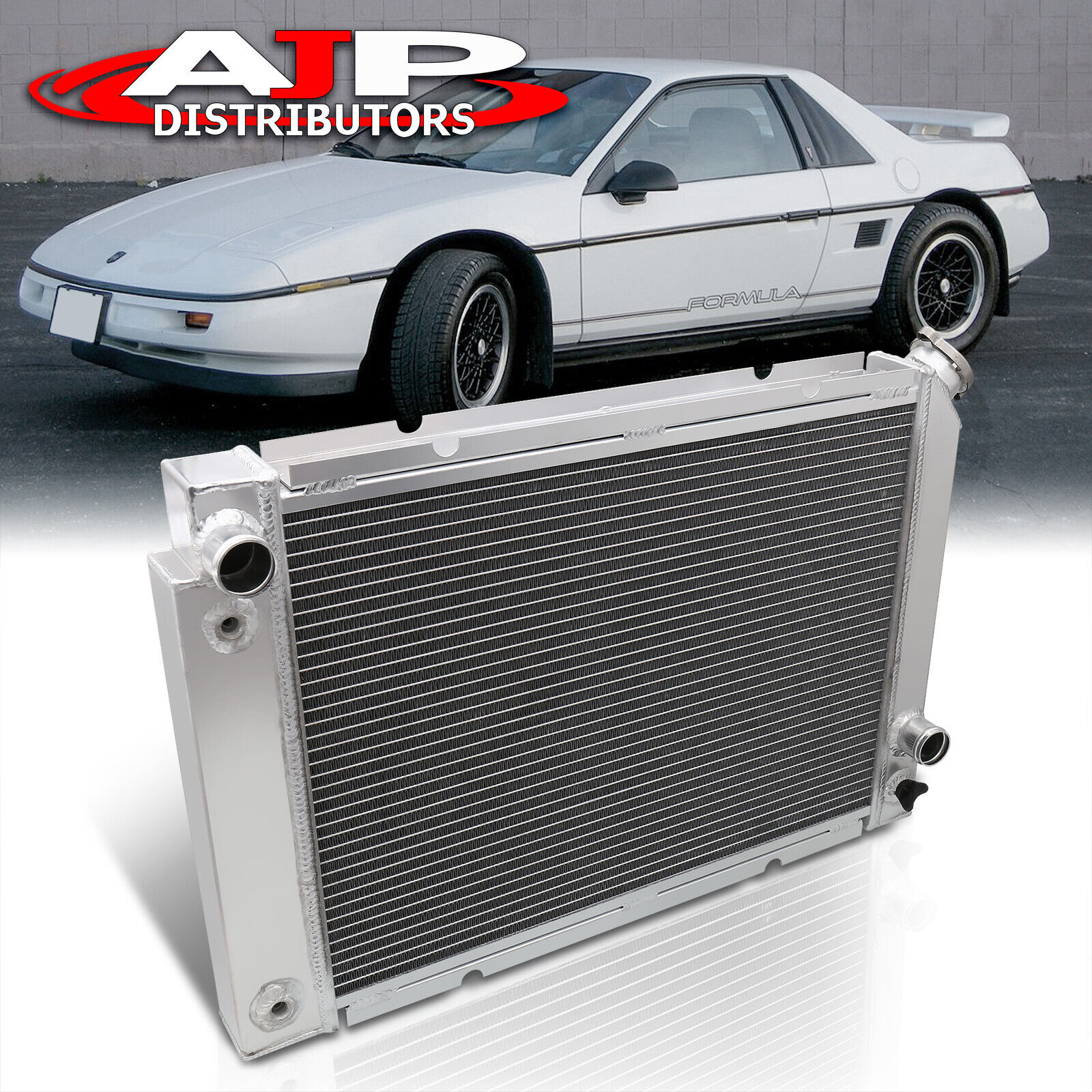 Tri Core Engine Full Aluminum Cooling Radiator For 1984-1988 Pontiac Fiero V6 V8