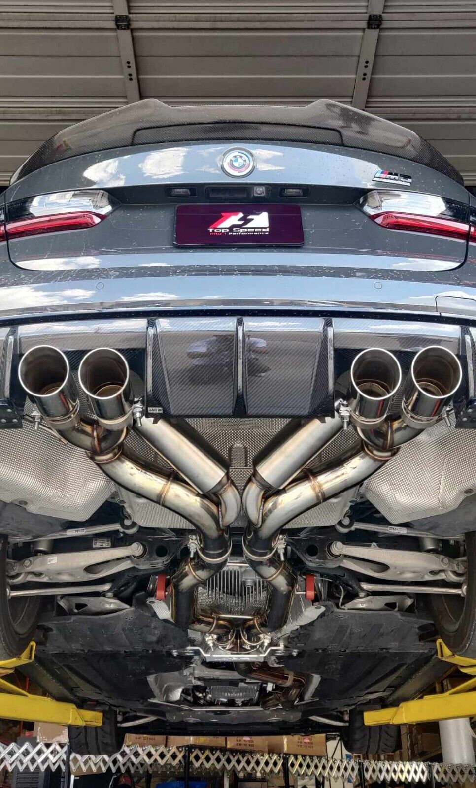 Fit BMW G80 M3 Sedan G82 M4 Coupe 2021-2024  Catback Exhaust 89mm without Valves