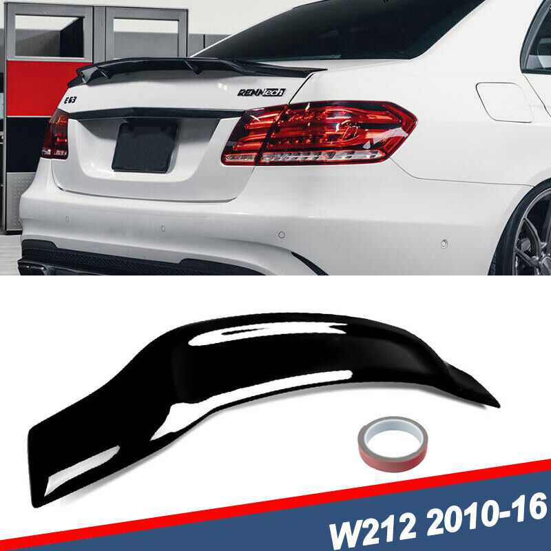 Trunk Spoiler Wing RT Style For Mercedes Benz W212 E350 E550 E63 AMG 2010-2016