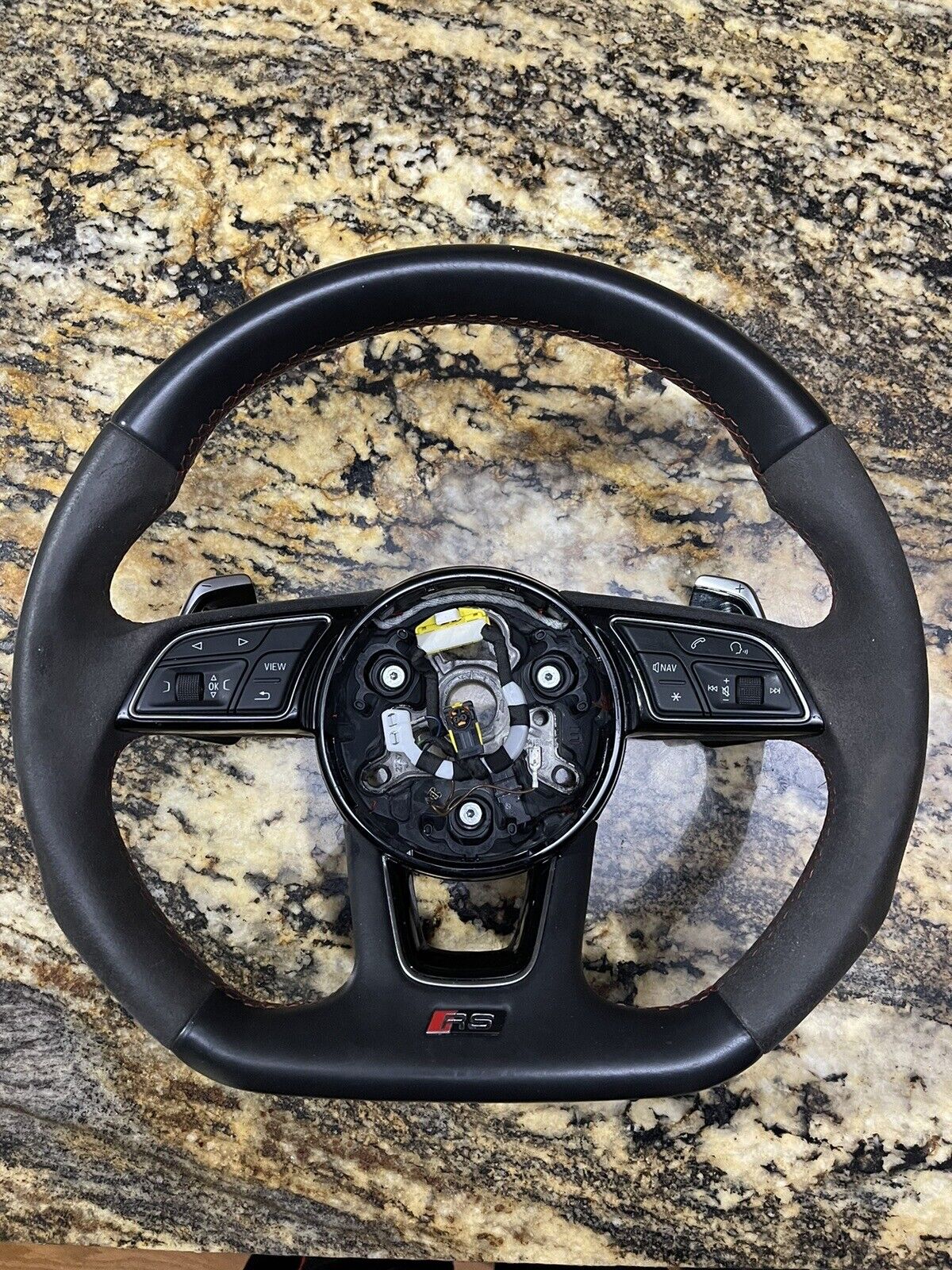 2019 audi rs3 flat bottom steering wheel