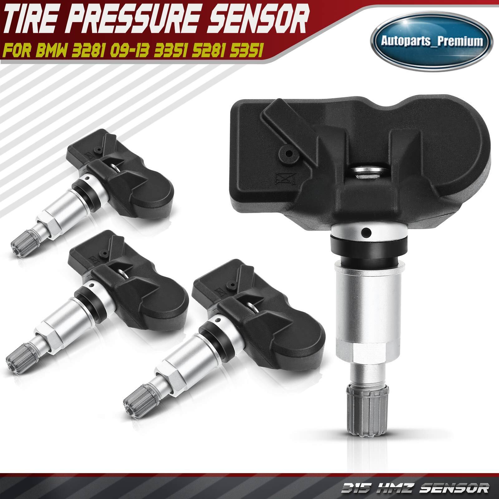 4x Tire Pressure Monitoring Sensor TPMS for BMW X3 X5 Z4 Mini 433MHz 36106856227