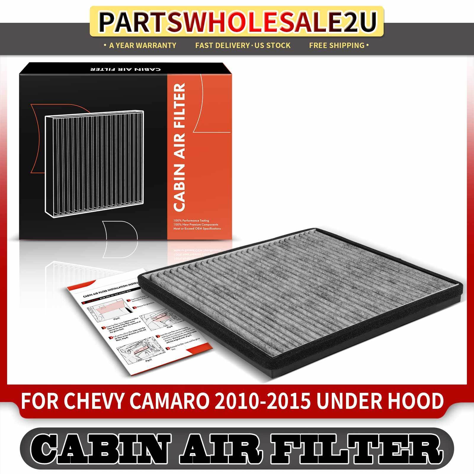 Activated Carbon Cabin Air Filter for Chevrolet Camaro 2010 2011-2015 Under Hood