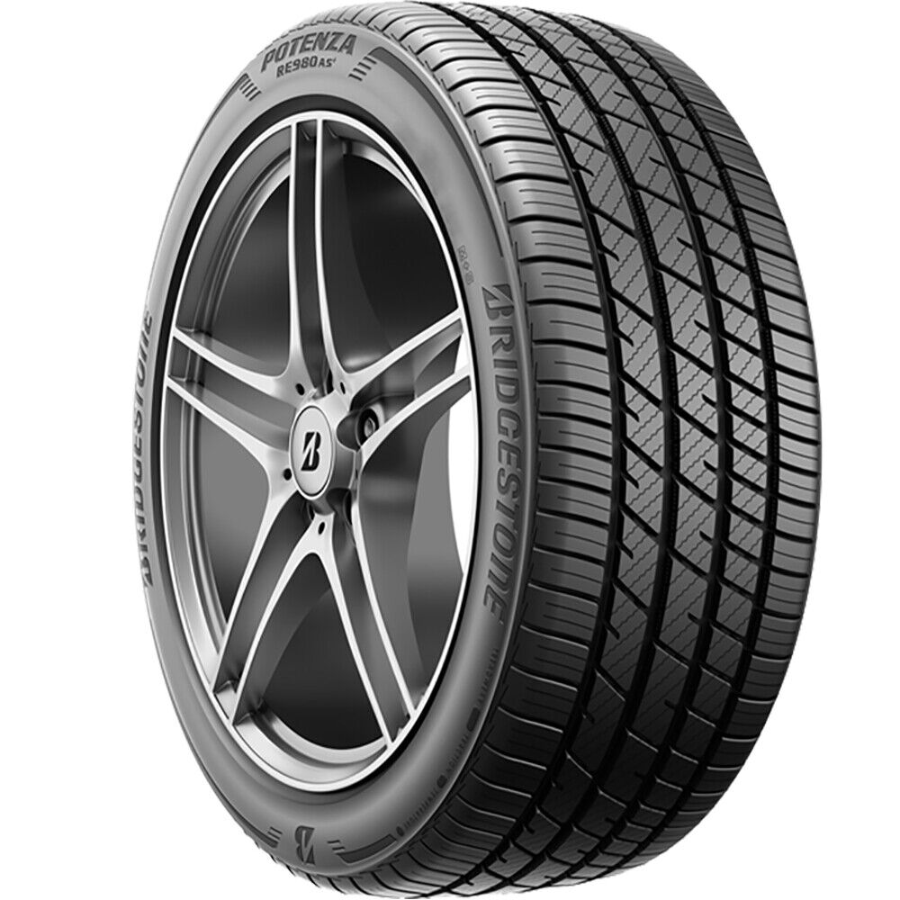 4 Bridgestone Potenza RE980AS+ 2x 225/45R18 91W SL 2x 255/40R18 99W XL A/S Tires