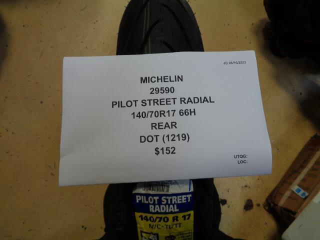 MICHELIN PILOT STREET RADIAL 140 70 17 66H REAR MOTORCYCLE TIRE 029590 BQ3