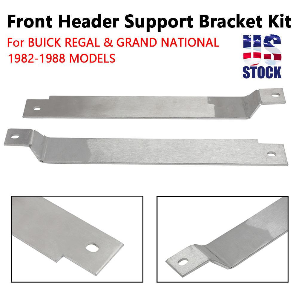 2X Aluminum Front Header Support Bracket For BUICK REGAL GRAND NATIONAL 82-88 US