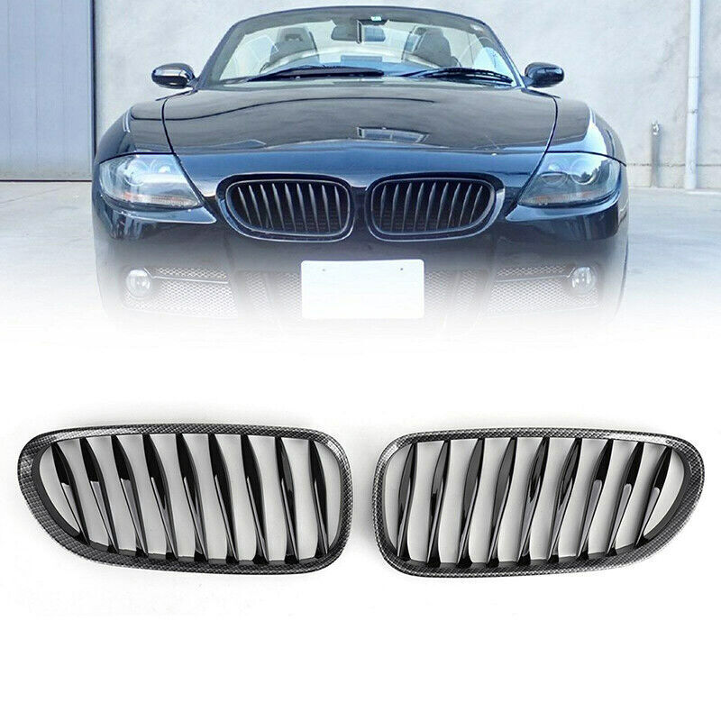 For BMW Z4 M Roadster E85 M Coupe 2006–2008 Carbon Fiber Look Kidney Grille