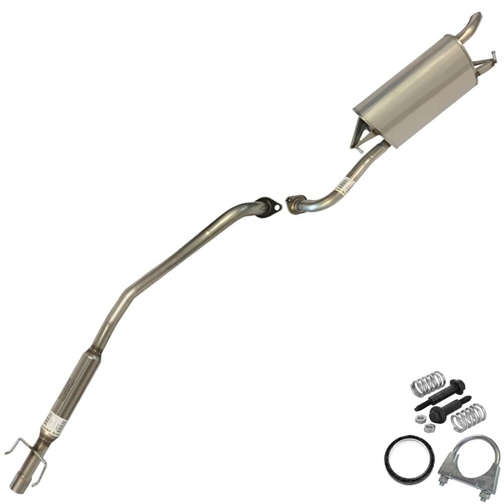 Stainless Steel Muffler Resonator Pipe Exhaust System fits: 03-2005 Corolla