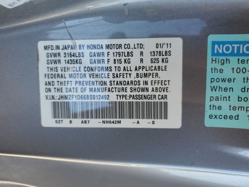 Steering Gear/Rack Power Rack And Pinion Fits 11-16 CR-Z 156795