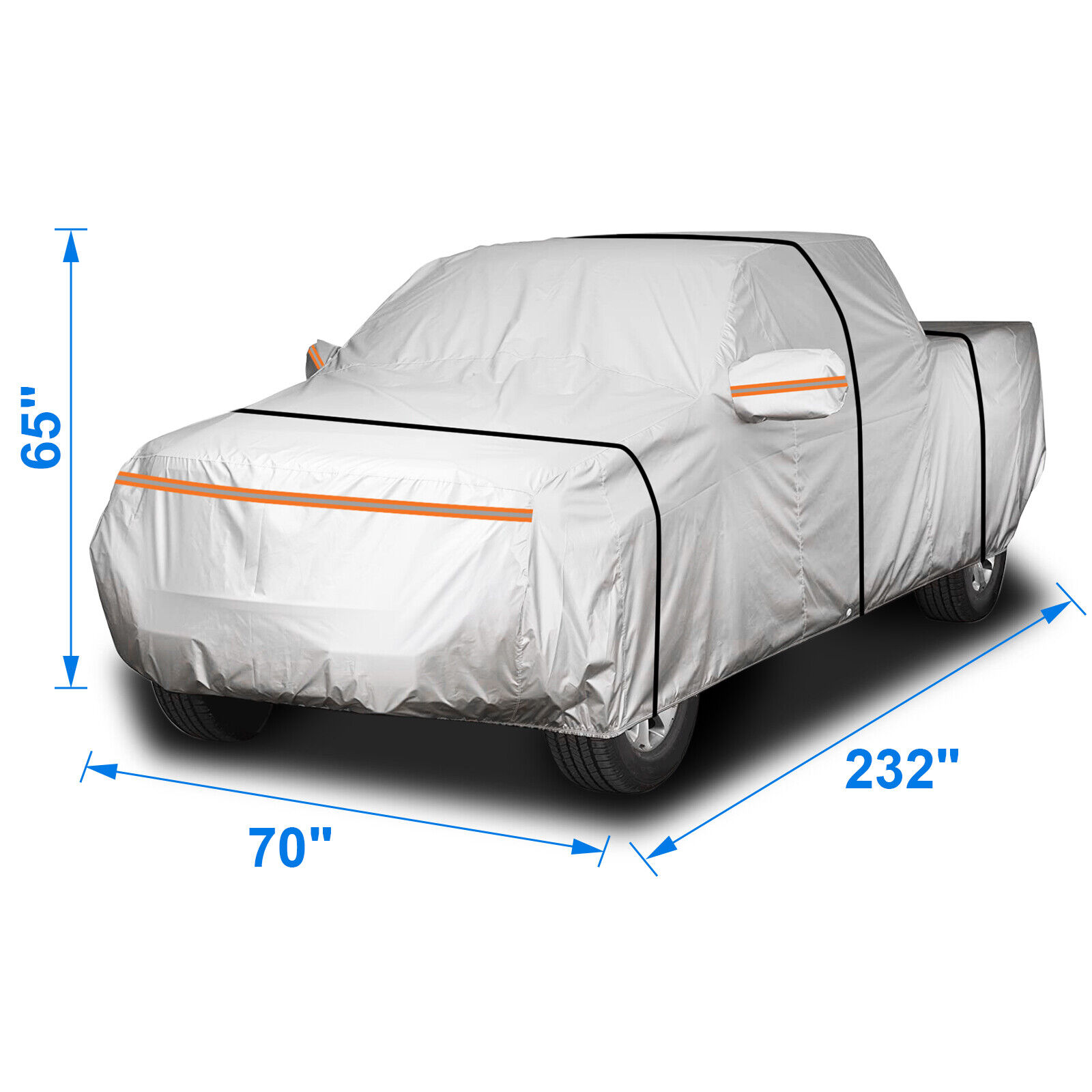 For Dodge Ram Pickup Truck Car Cover 100% Waterproof Thickened Cotton Upgraded