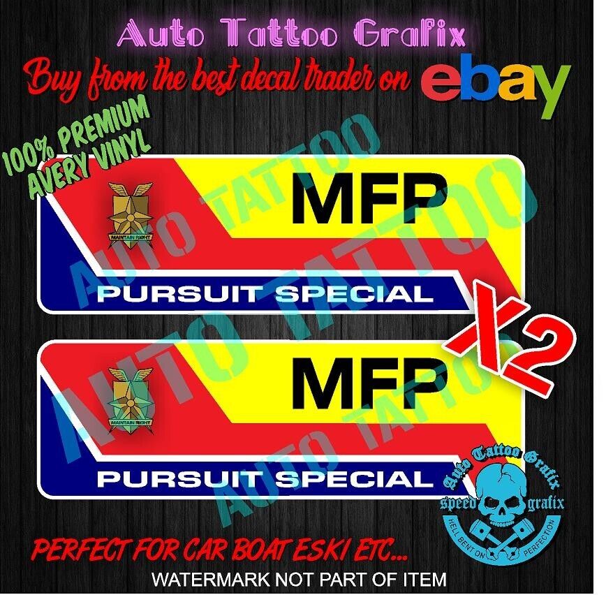 MAD MAX MFP PURSUIT SPECIAL DECAL STICKER FUNNY NOVELTY DECALS STICKERS DRIFT