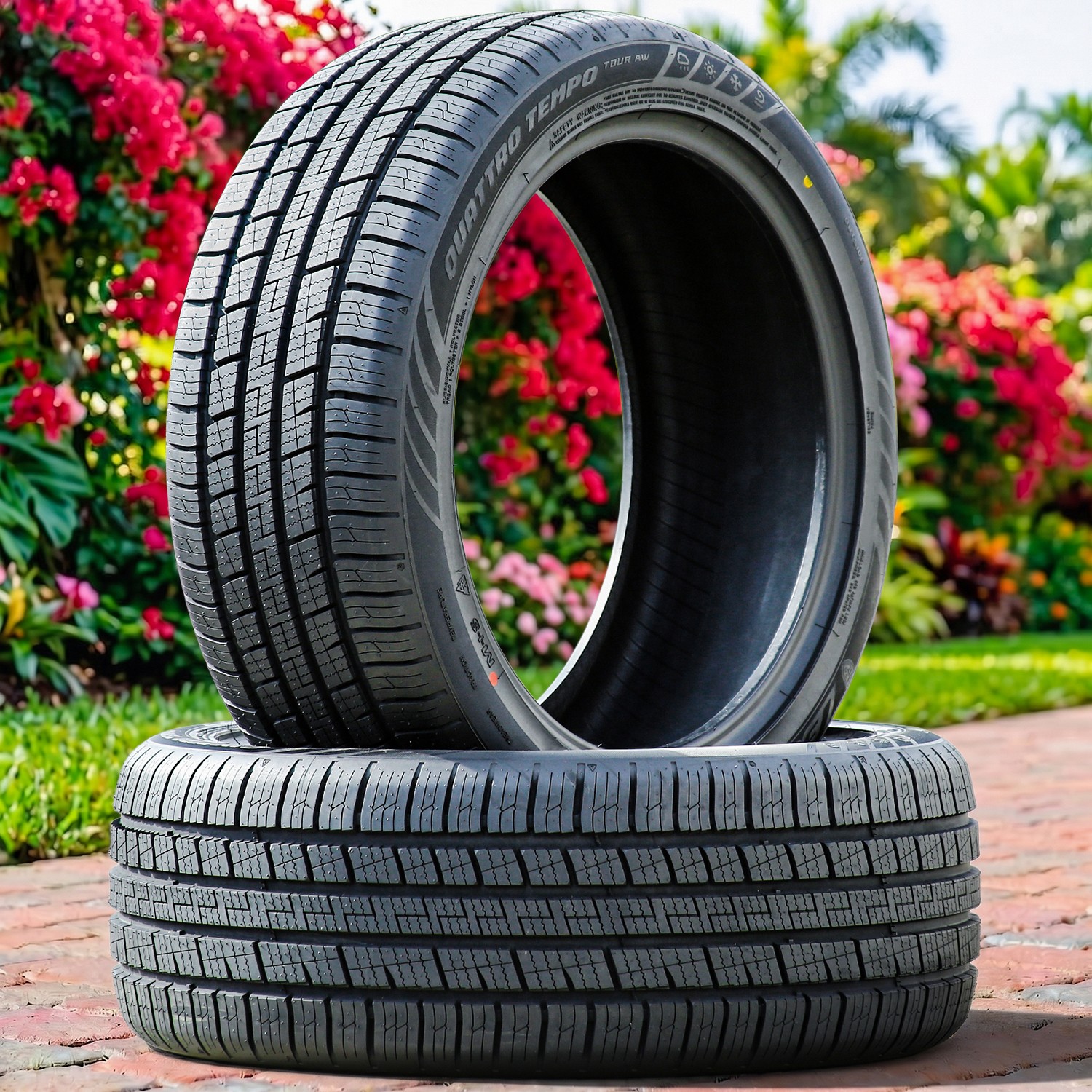 2 Lexani Quattro Tempo Tour AW 205/50R17 93V A/W Tires 70k Mi Warranty 600AA
