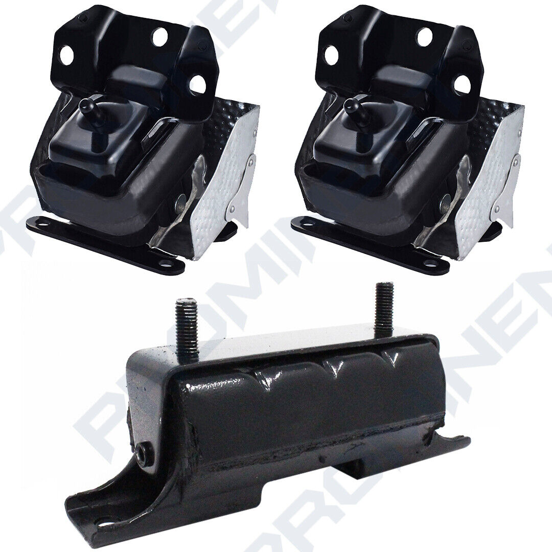 Front Engine & Trans Mount 3PCS Replacement for 07-14 Chevrolet GMC Cadillac AT