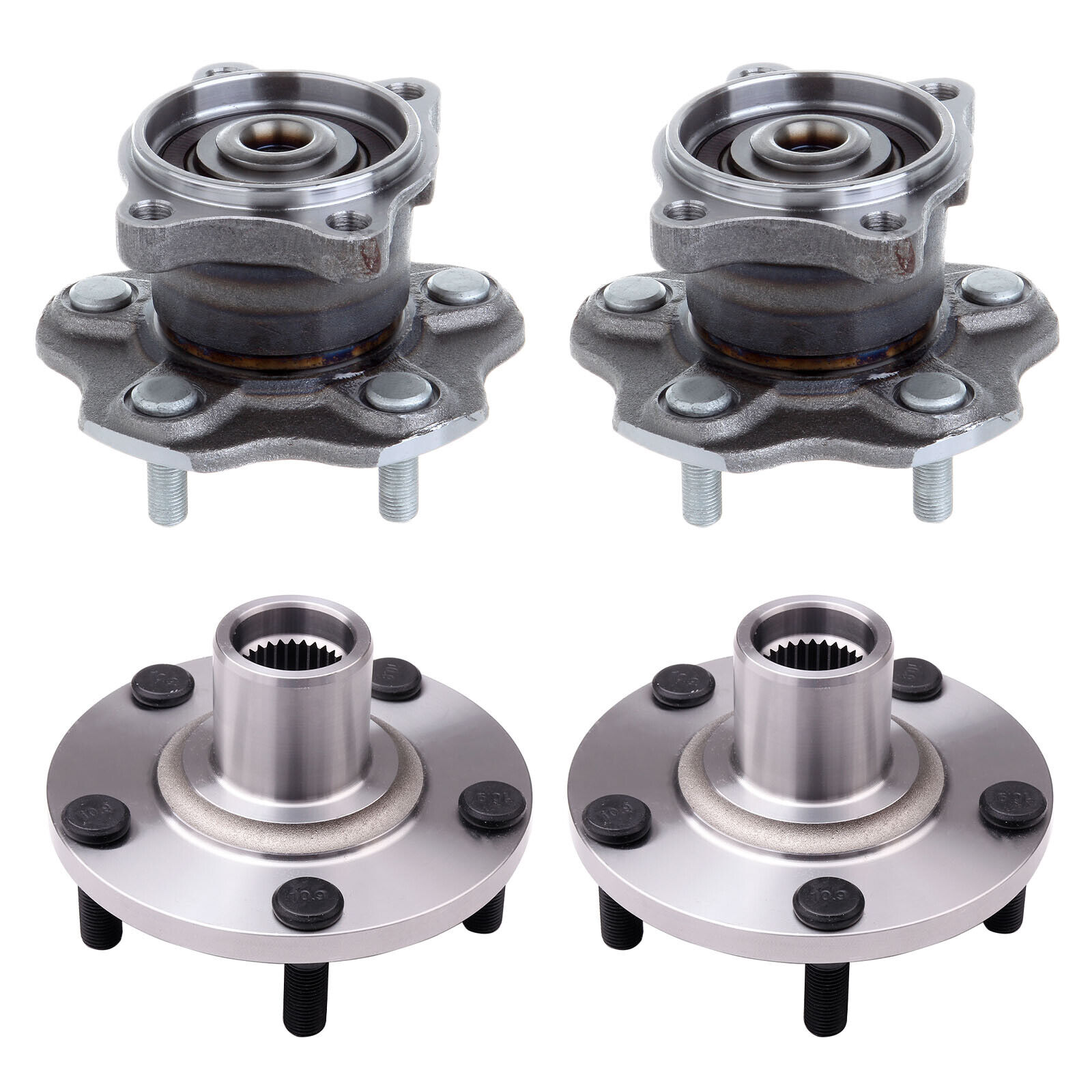 4x Front Rear Wheel Hub Bearing Assembly For 2004-08 Nissan Maxima Altima 3.5L