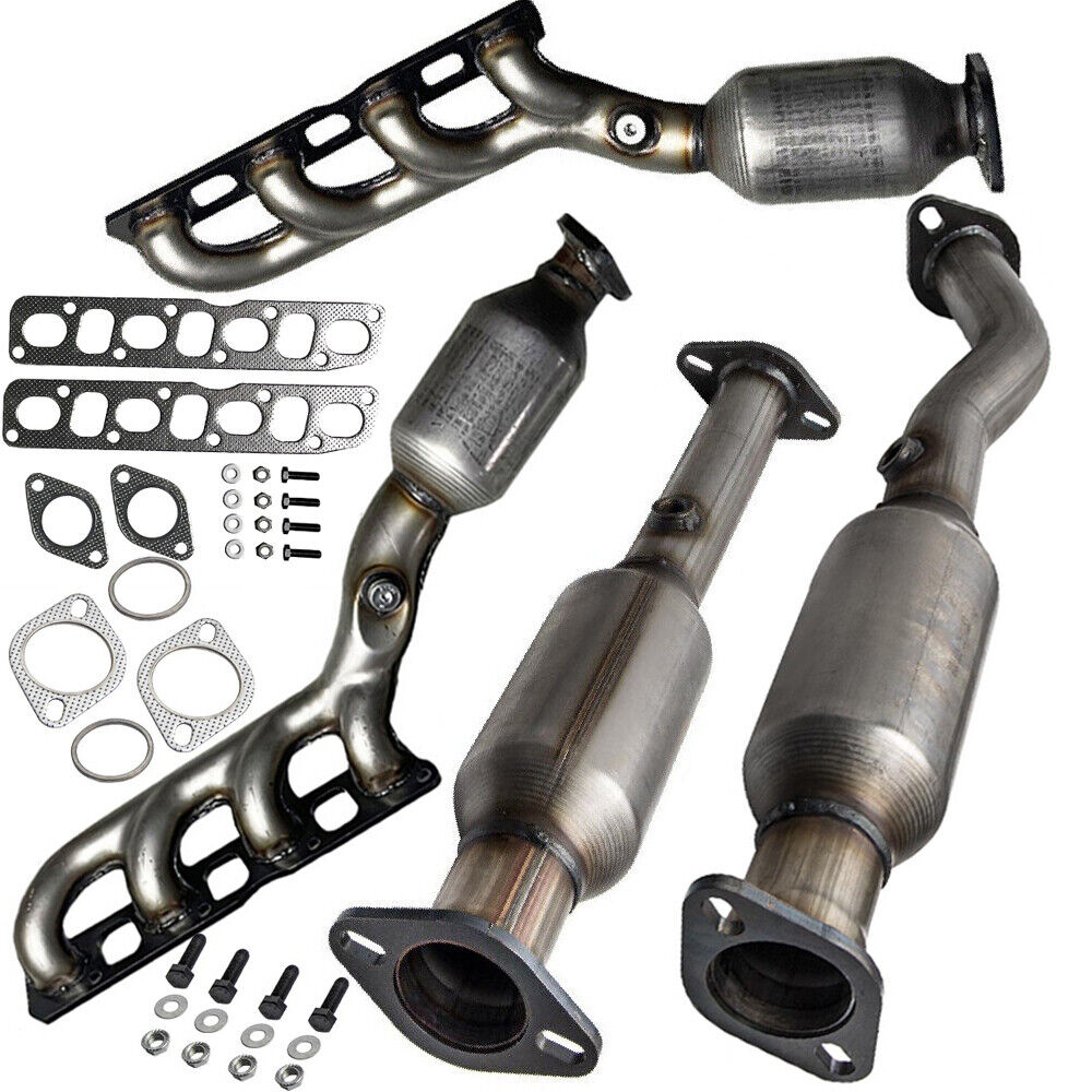 Fit Nissan Titan 5.6L 2004-2015 Manifold Catalytic Converters Front & Rear All 4