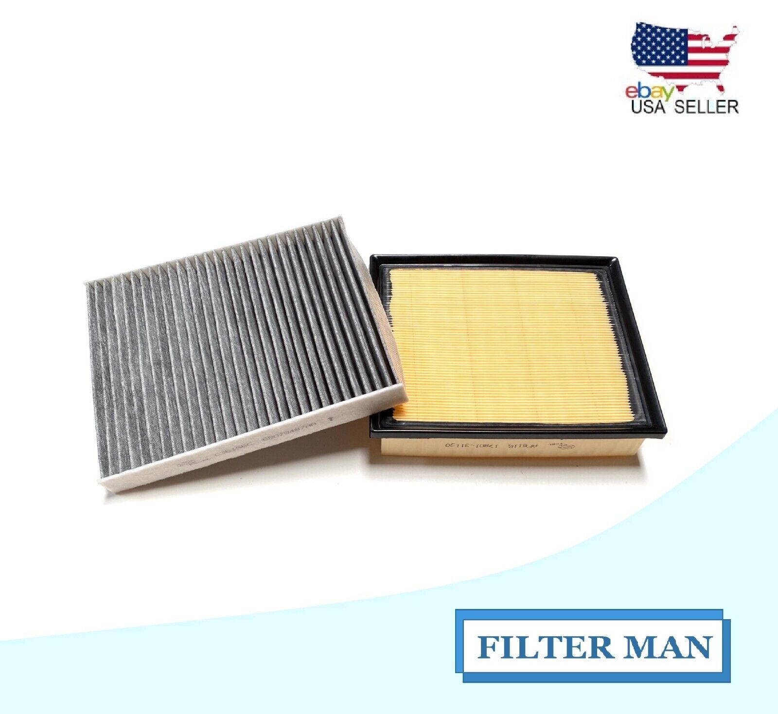 Engine & Carbon Cabin Air Filter for 2011-22 Durango 2011-21 Jeep Grand Cherokee