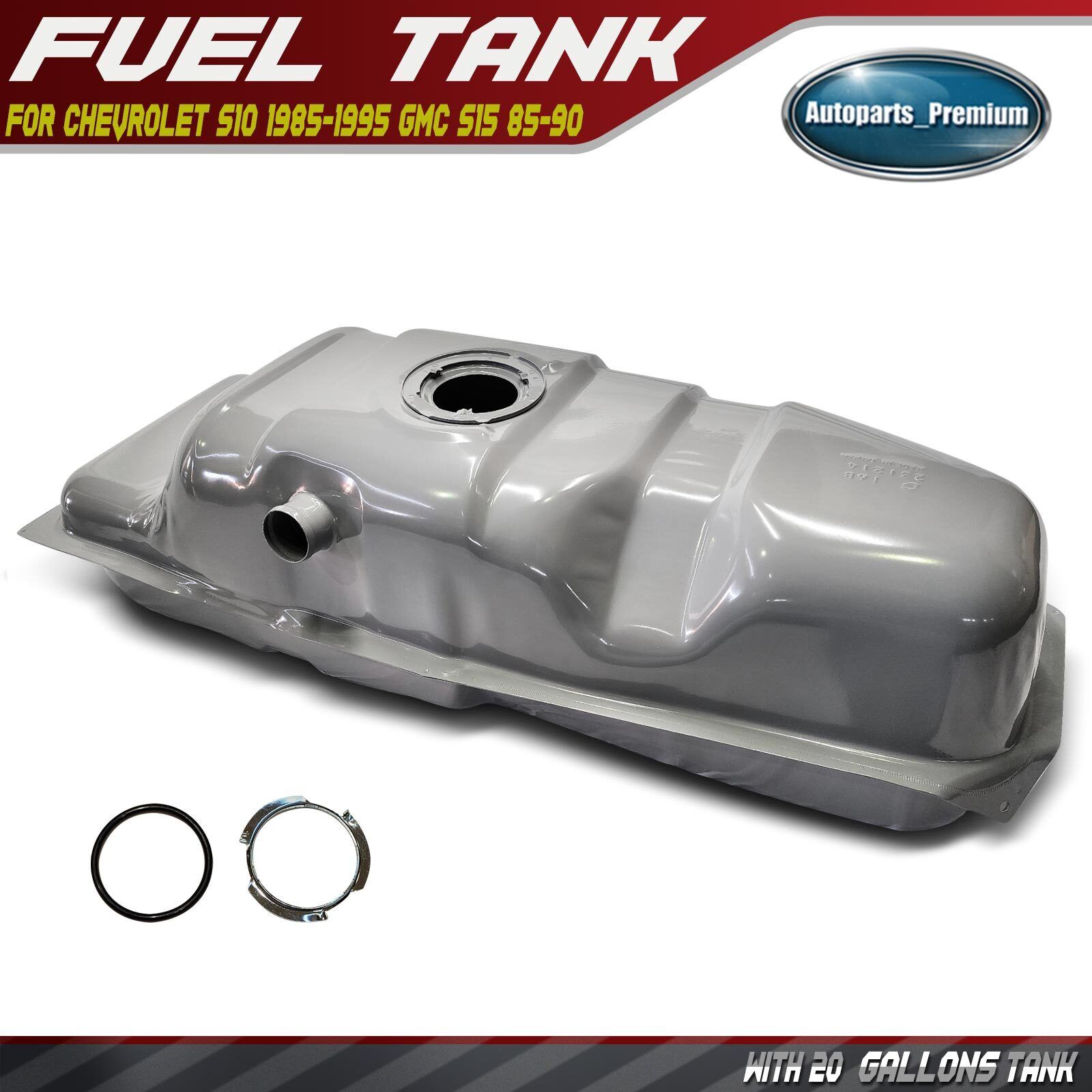 20 Gallons Fuel Tank for Chevrolet S10 1985-1995 GMC S15 1985-1990 Syclone 1991
