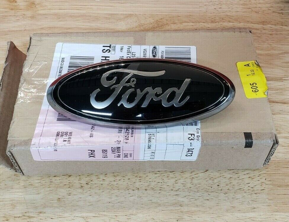 NEW 2019-2023 Ford Ranger Tailgate Black / Smoke Oval Emblem, OEM