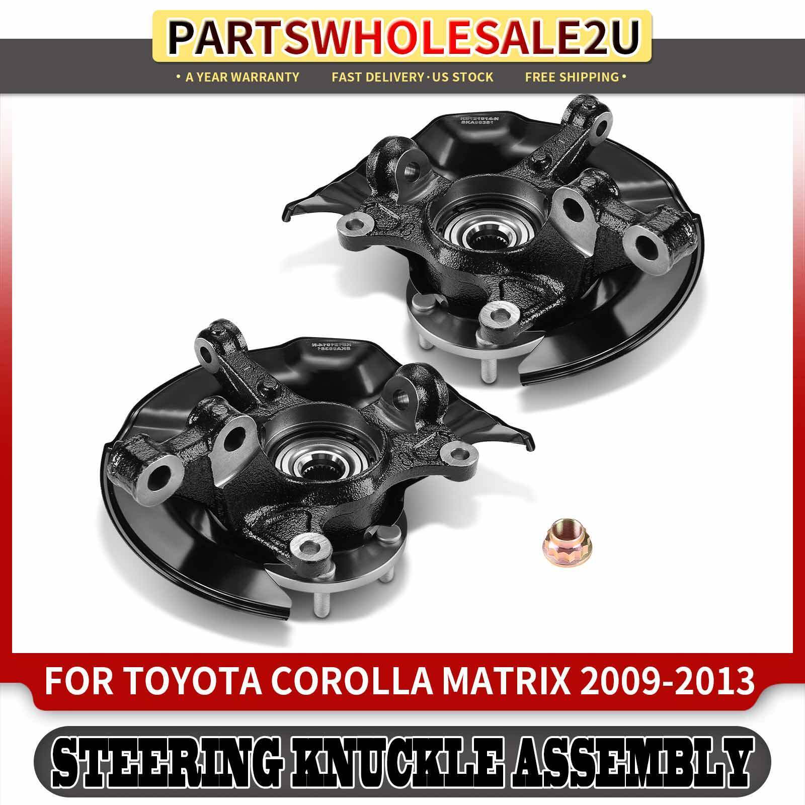 Front Sides Wheel Hub Bearing Knuckle Assemblys for Toyota Corolla Matrix  09-13