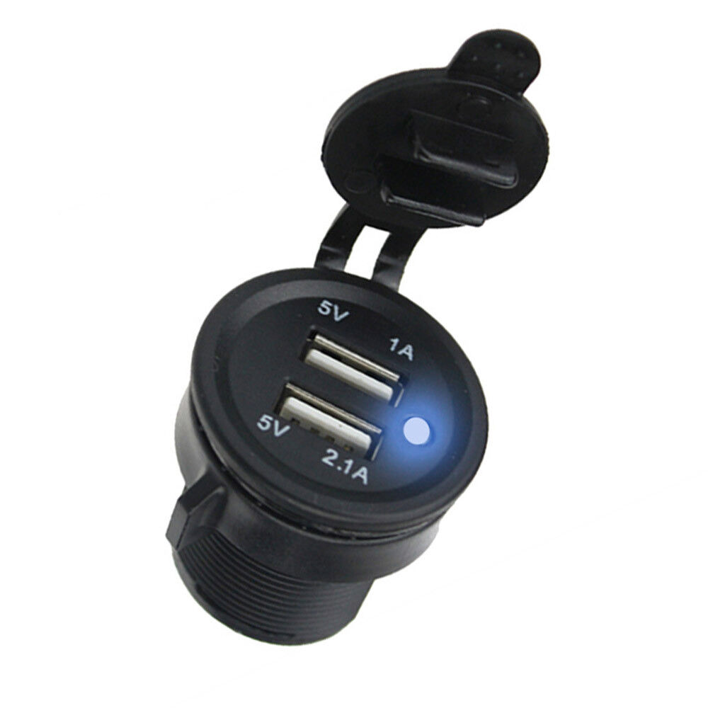 Waterproof USB Charger LED Indicator For Honda Shadow VT600 750 VTX CBR