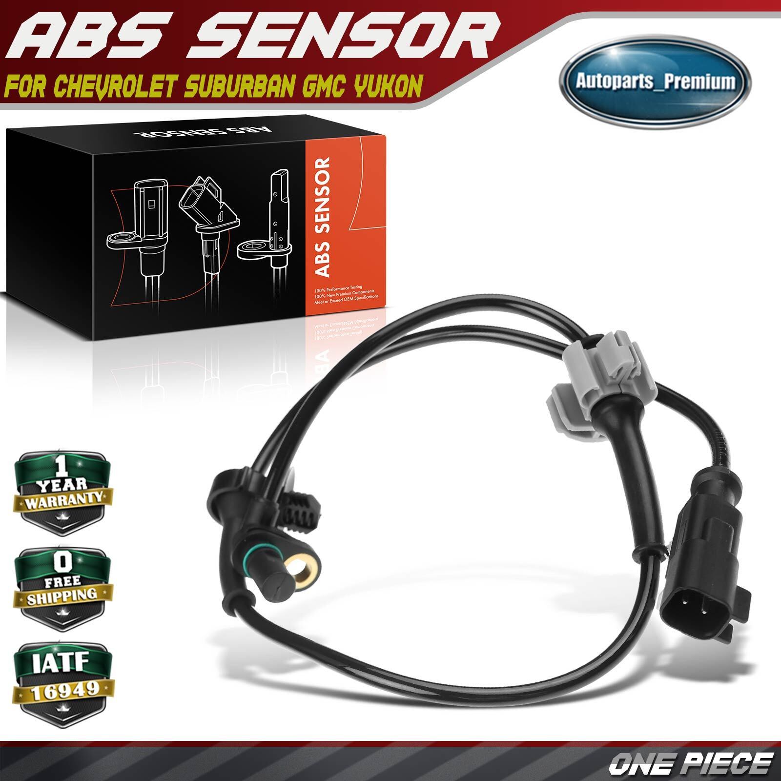 ABS Wheel Speed Sensor for Chevy Silverado 1500 Suburban GMC Sierra 1500 Yukon