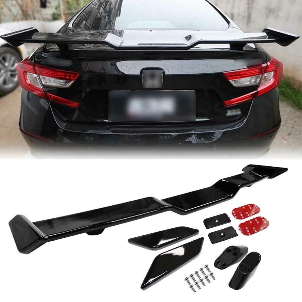 For 2018-2021 2019 20 Toyota Camry 4-Door Rear Spoiler Wing Lip Glossy Black ABS