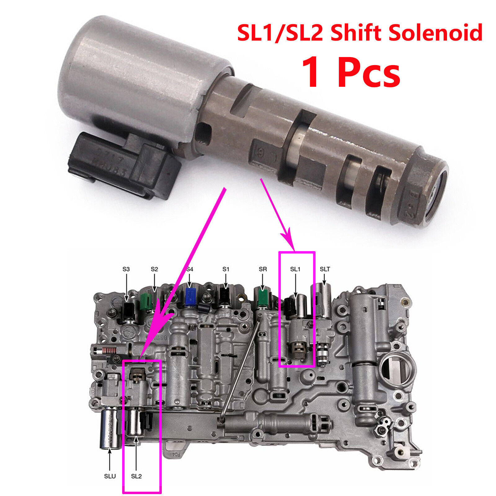 OEM Transmission SL1/SL2 Shift Control Solenoid for Toyota Lexus 35210-50010