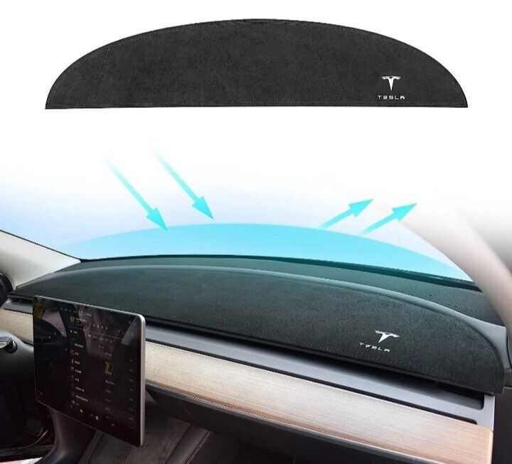 Dashboard Cover for Tesla Model 3/Y Flannel Dashboard Pad Dash Mat New