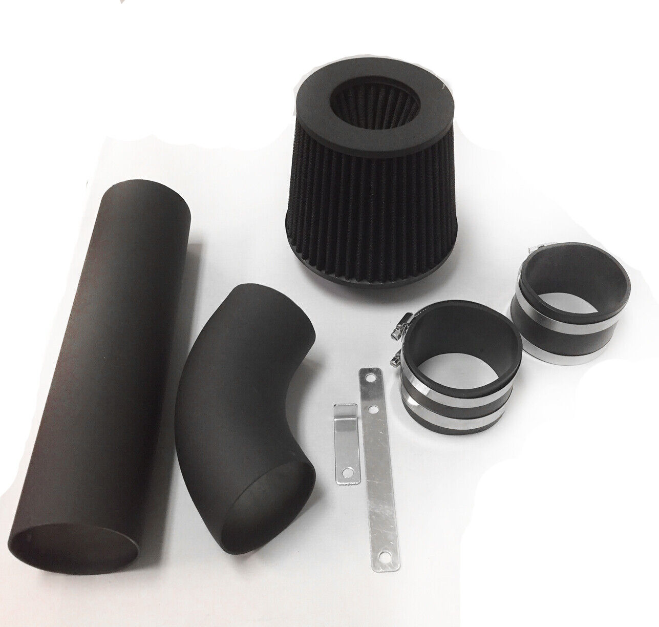 Coated Black For 2PC 2004-2008 Acura TL 3.2L V6 Base Cold Air Intake Kit