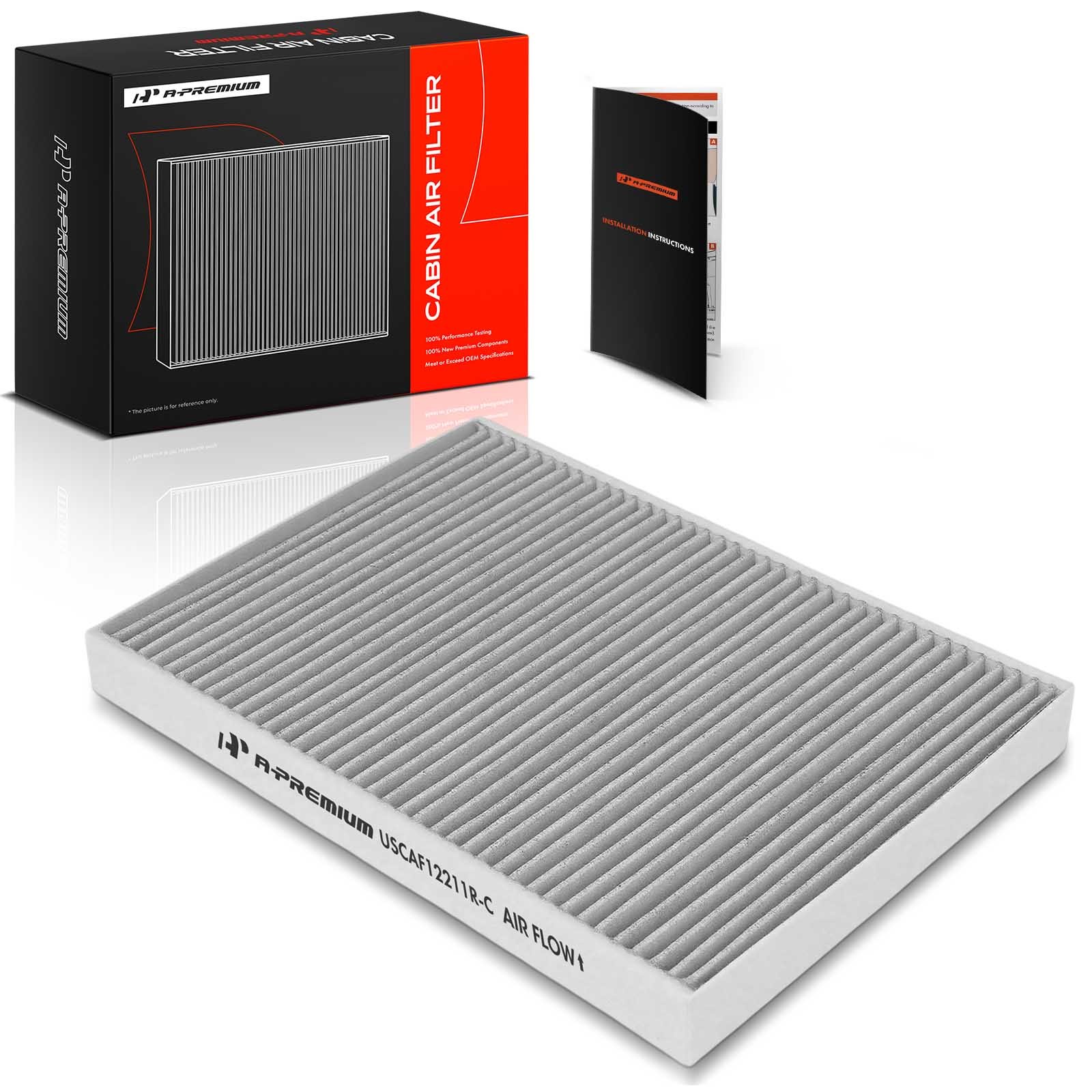 A-Premium Activated Carbon Cabin Air Filter for Audi A4 A5 A6 Quattro Q5 Porsche