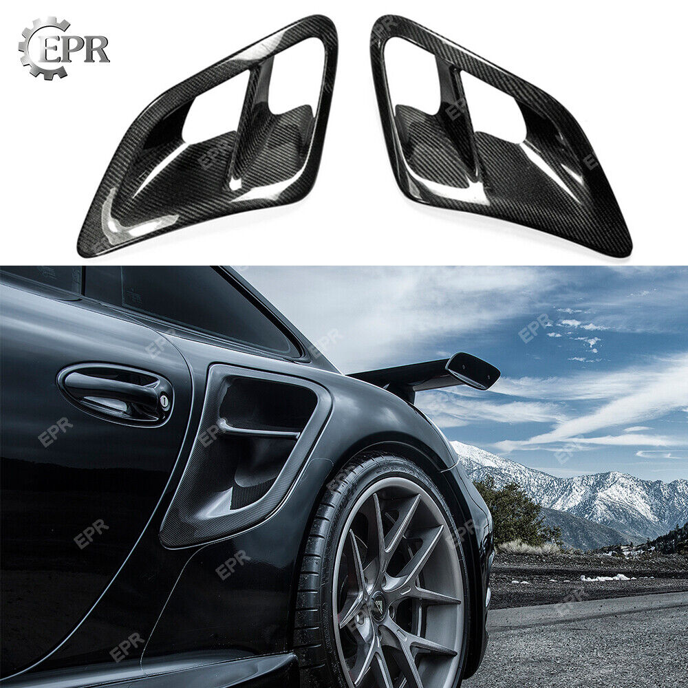 For 07-10 Porsche 997 Turbo & GT2 Turbo Carbon Fiber Side Intake Air Scoops Kits