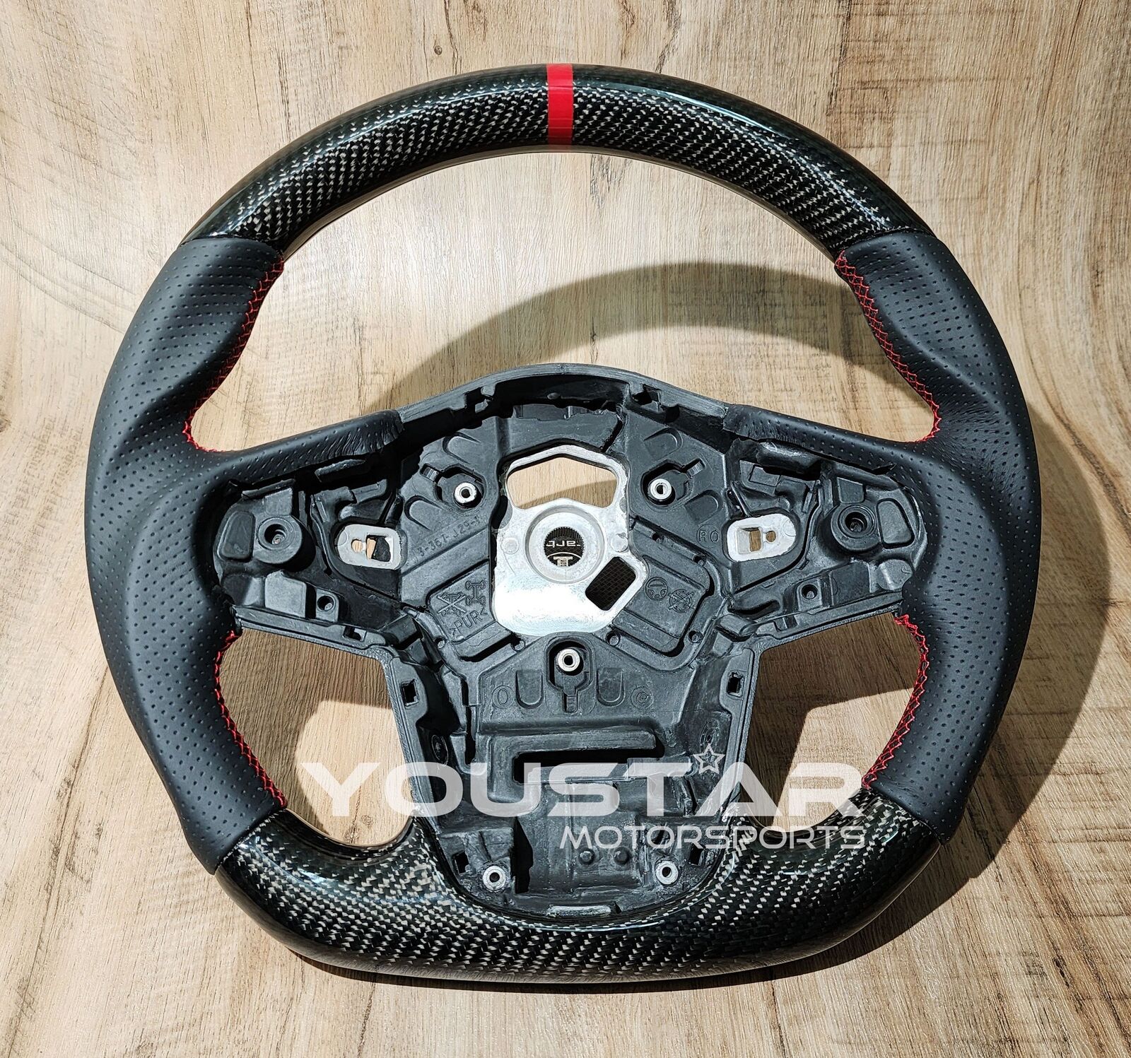 RED EDITION D-type CARBON Steering Wheel for TOYOTA GR SUPRA A90 A91 SZ SZ-R RZ