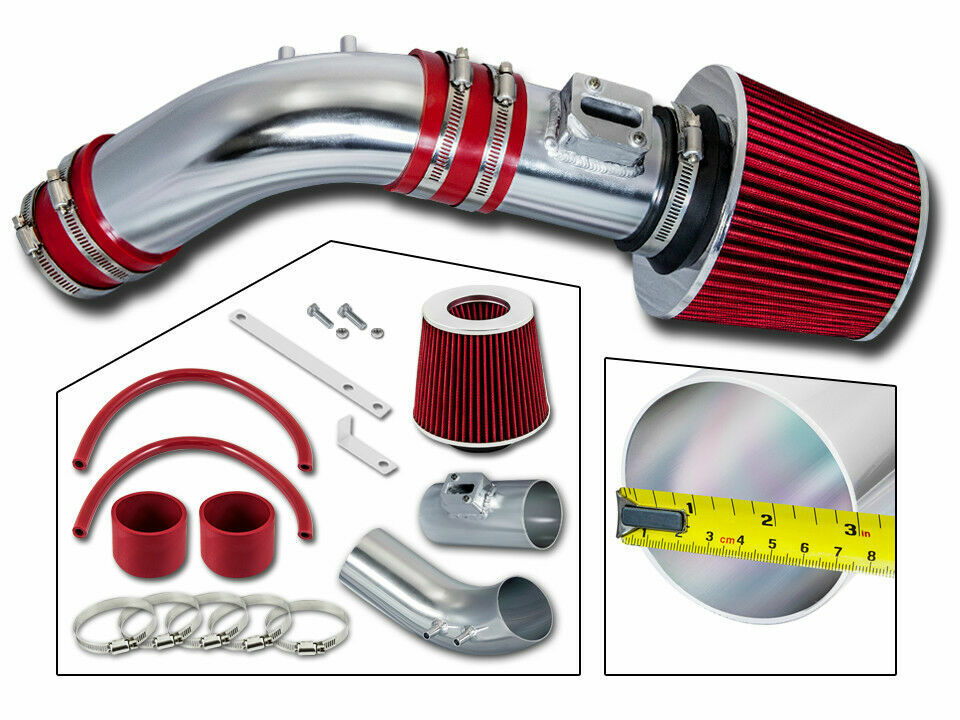 Short Ram Air Intake Kit + RED Filter for 04-07 Honda Accord 2.4L L4 DX/LX/EX/SE