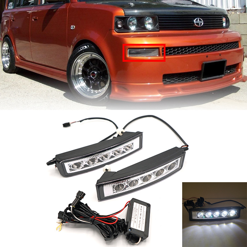 For 2003 2004 2005 2006 2007 Scion XB Fog Lights Front Bumper Lamp +Switch Pair