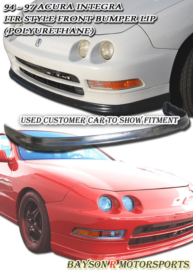 Fits 94-97 Acura Integra 2/4dr ITR TR Style Front Bumper Lip (Urethane)