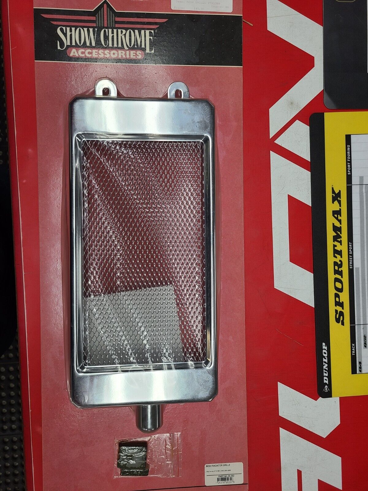 Show Chrome mesh radiator grille fits Honda VTX1300 2003-2009