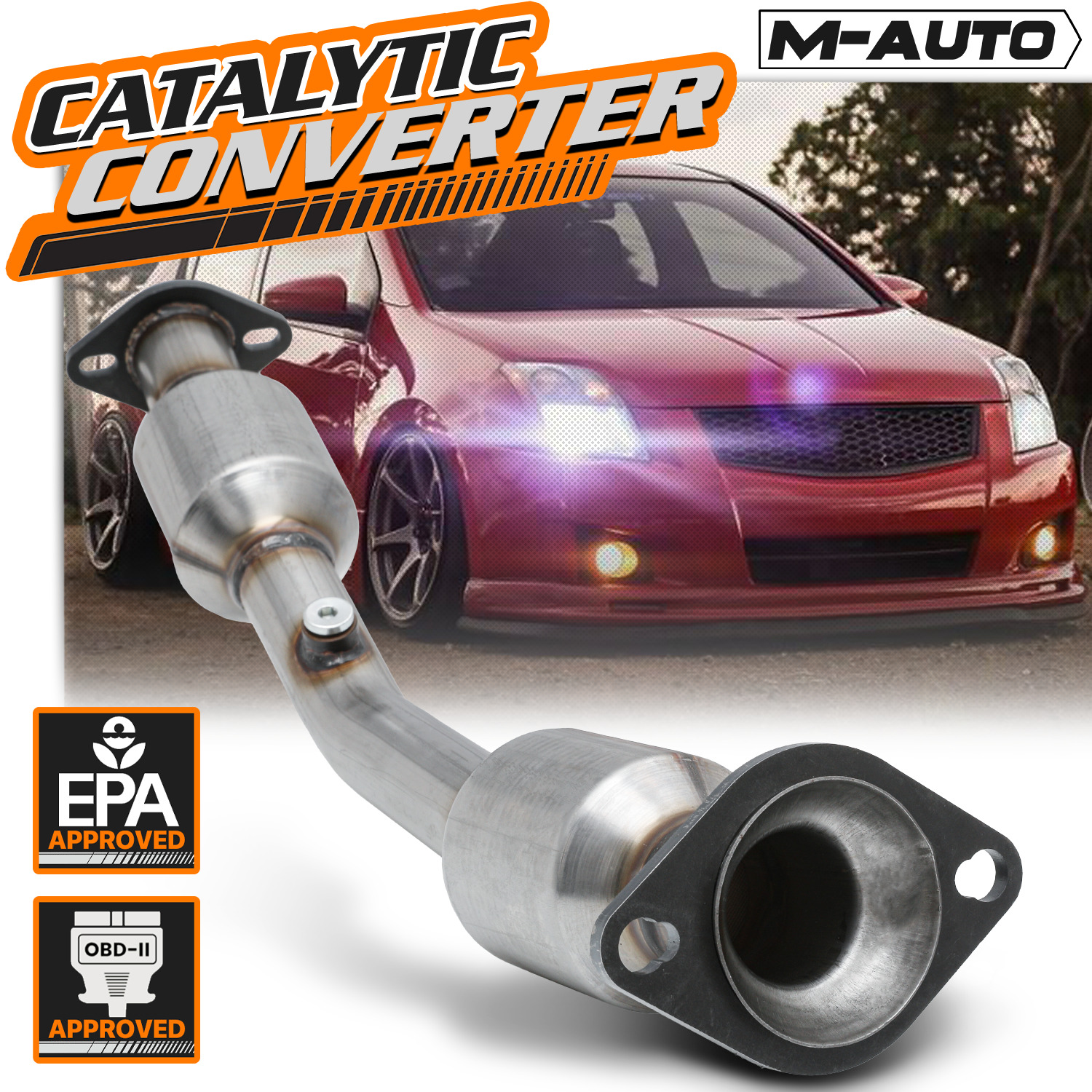 Stainless Steel Catalytic Converter Exhaust Down Pipe For 2007-2012 Sentra 2.0L