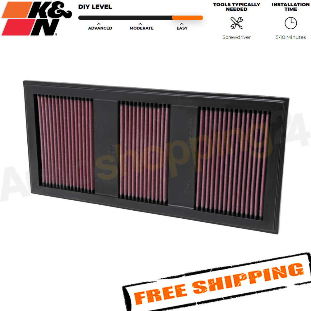 K&N 33-2985 Replacement Air Filter for 2011-2016 Mercedes-Benz SLK350/E350